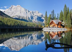 Samolepka flie 100 x 73, 32071870 - Emerald Lake, Alberta, Canadian Rockies - Emerald Lake, Alberta, Kanadsk skly