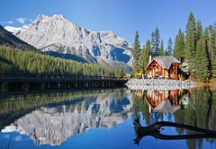 Samolepka flie 145 x 100, 32071870 - Emerald Lake, Alberta, Canadian Rockies - Emerald Lake, Alberta, Kanadsk skly