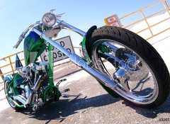 Samolepka flie 100 x 73, 3207273 - custom chopper - vlastn vrtulnk