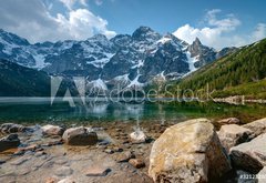 Samolepka flie 145 x 100, 32123280 - Polish Tatra mountains Morskie Oko lake - Polsk tatransk jezero Morskie Oko