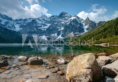 Fototapeta papr 184 x 128, 32123280 - Polish Tatra mountains Morskie Oko lake - Polsk tatransk jezero Morskie Oko