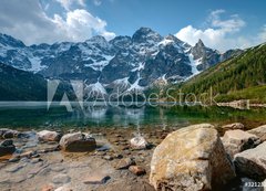 Fototapeta vliesov 200 x 144, 32123280 - Polish Tatra mountains Morskie Oko lake