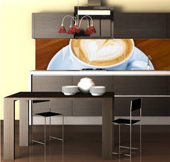 Fototapeta do kuchyn flie 260 x 60, 32151521 - Latte Art - Herz