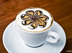 Fototapeta vliesov 100 x 73, 32151552 - Latte Art - Rosette