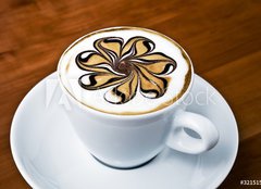 Fototapeta160 x 116  Latte Art  Rosette, 160 x 116 cm