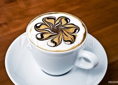 Samolepka flie 200 x 144, 32151552 - Latte Art - Rosette