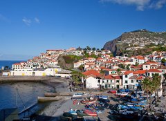 Samolepka flie 100 x 73, 32170648 - fishing village camara de lobos on madeira island, portugal - rybsk vesnice camara de lobos na ostrov madeira, portugalsko