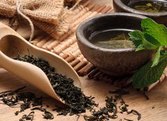 Fototapeta pltno 240 x 174, 32197199 - Cup of fresh green tea