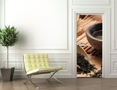 Samolepka na dvee flie 90 x 220, 32197199 - Cup of fresh green tea