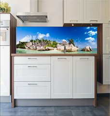 Fototapeta do kuchyn flie 180 x 60  Anse Source dArgent, la Digue, Seychelles, 180 x 60 cm