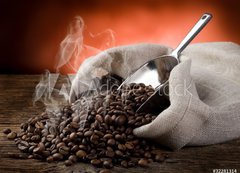 Fototapeta vliesov 200 x 144, 32281314 - hot roasted coffee beans