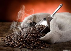 Fototapeta240 x 174  hot roasted coffee beans, 240 x 174 cm