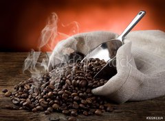 Fototapeta papr 360 x 266, 32281314 - hot roasted coffee beans