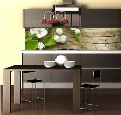 Fototapeta do kuchyně fólie 260 x 60, 32351313 - Spring Blossom over wooden background - Jarní květ na dřevěném pozadí