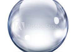 Fototapeta papr 184 x 128, 32360167 - Transparent glass sphere