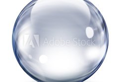 Fototapeta papr 184 x 128, 32360167 - Transparent glass sphere - Prhledn sklenn koule