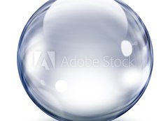 Fototapeta pltno 240 x 174, 32360167 - Transparent glass sphere - Prhledn sklenn koule