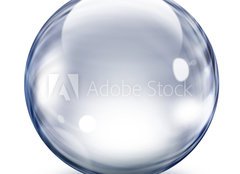 Fototapeta254 x 184  Transparent glass sphere, 254 x 184 cm
