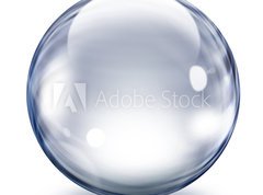 Samolepka flie 270 x 200  Transparent glass sphere, 270 x 200 cm