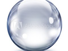 Fototapeta vliesov 270 x 200, 32360167 - Transparent glass sphere