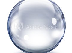 Fototapeta pltno 330 x 244, 32360167 - Transparent glass sphere