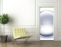 Samolepka na dvee flie 90 x 220  Transparent glass sphere, 90 x 220 cm
