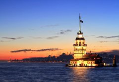 Fototapeta174 x 120  Istanbul Maiden Tower from the east, 174 x 120 cm