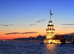 Fototapeta pltno 240 x 174, 32651743 - Istanbul Maiden Tower from the east - Istanbul Maiden Tower od vchodu