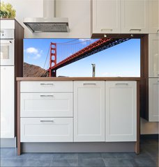 Fototapeta do kuchyn flie 180 x 60  Golden Gate, 180 x 60 cm
