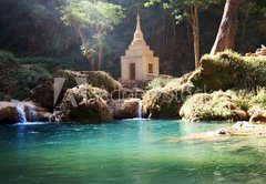 Samolepka flie 145 x 100, 32704643 - Waterfall in Myanmar