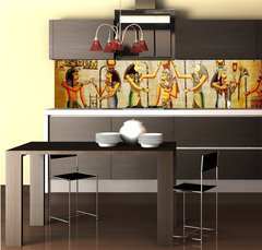 Fototapeta do kuchyně fólie 260 x 60, 32781454 - Papyrus. Old natural paper from Egypt - Papyrus. Starý přírodní papír z Egypta