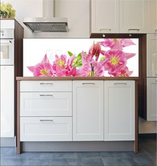 Fototapeta do kuchyn flie 180 x 60  Aquilegia Vulgaris Columbine, 180 x 60 cm