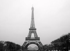 Samolepka flie 100 x 73, 32918405 - Eiffel tower under snow - Eiffelova v pod snhem