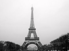 Fototapeta vliesov 100 x 73, 32918405 - Eiffel tower under snow