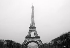 Fototapeta174 x 120  Eiffel tower under snow, 174 x 120 cm