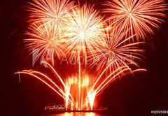 Samolepka flie 145 x 100, 32925083 - Colorful fireworks