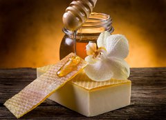 Fototapeta papr 254 x 184, 32941846 - natural homemade honey soap