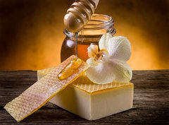 Fototapeta360 x 266  natural homemade honey soap, 360 x 266 cm