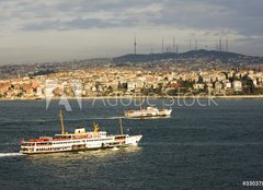 Fototapeta pltno 160 x 116, 33037800 - Istanbul Bosphorus Ferry, Turkey - Istanbul Bosphorus Ferry, Turecko