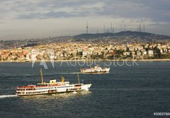 Fototapeta184 x 128  Istanbul Bosphorus Ferry, Turkey, 184 x 128 cm
