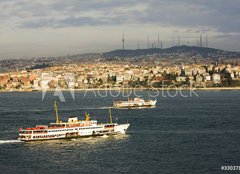 Fototapeta papr 254 x 184, 33037800 - Istanbul Bosphorus Ferry, Turkey