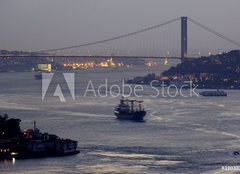 Fototapeta pltno 240 x 174, 33038207 - Bosphorus bridge, Istanbul-Turkey - Most Bosporu, Istanbul