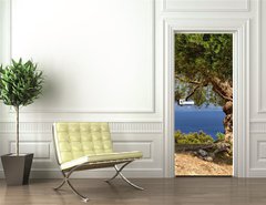 Samolepka na dvee flie 90 x 220, 33058349 - Griechische Inseln - eck ostrovy