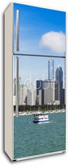 Samolepka na lednici fólie 80 x 200, 33116290 - Chicago Downtown - Chicago v centru města