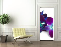 Samolepka na dvee flie 90 x 220  orchid, 90 x 220 cm