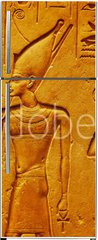 Samolepka na lednici flie 80 x 200, 334138862 - Ancient Egypt hieroglyphics with pharaoh and ankh