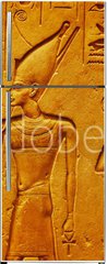 Samolepka na lednici flie 80 x 200, 334138862 - Ancient Egypt hieroglyphics with pharaoh and ankh