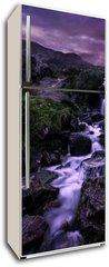 Samolepka na lednici flie 80 x 200, 334290929 - Snowdonia National Park sunrise, waterfall cascades with views of Afon Lloer - Vchod slunce v nrodnm parku Snowdonia, kaskdy vodopd s vhledem na Afon Lloer