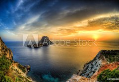 Fototapeta vliesov 145 x 100, 33509446 - Isla de es vedra en cala D hort - Ibiza