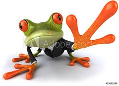 Samolepka flie 200 x 144, 33692596 - Business frog